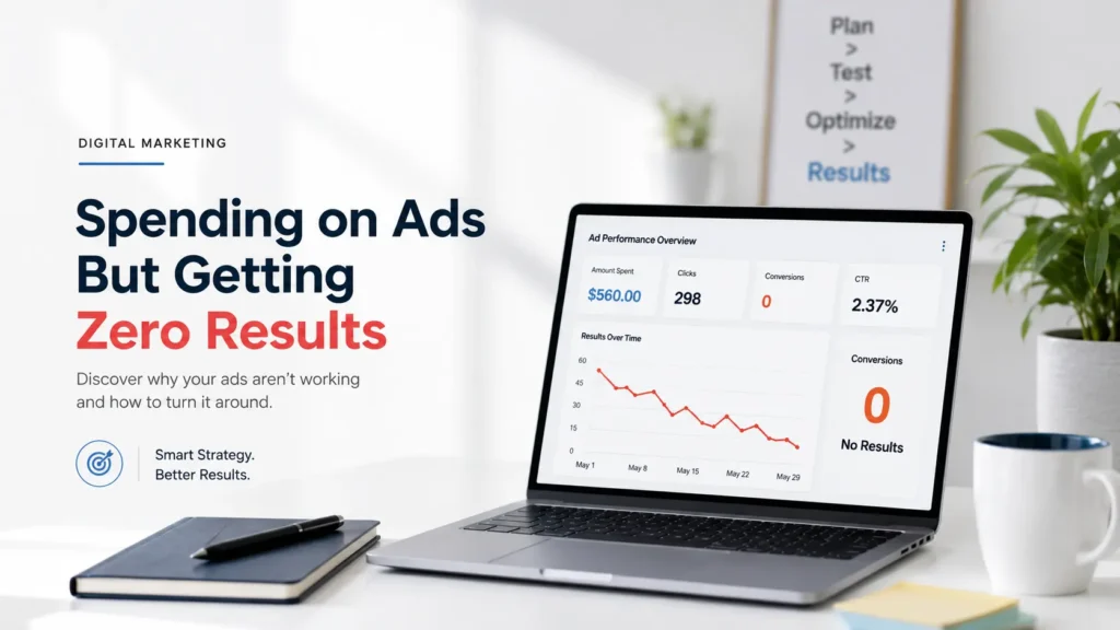 spending on ads but getting zero results