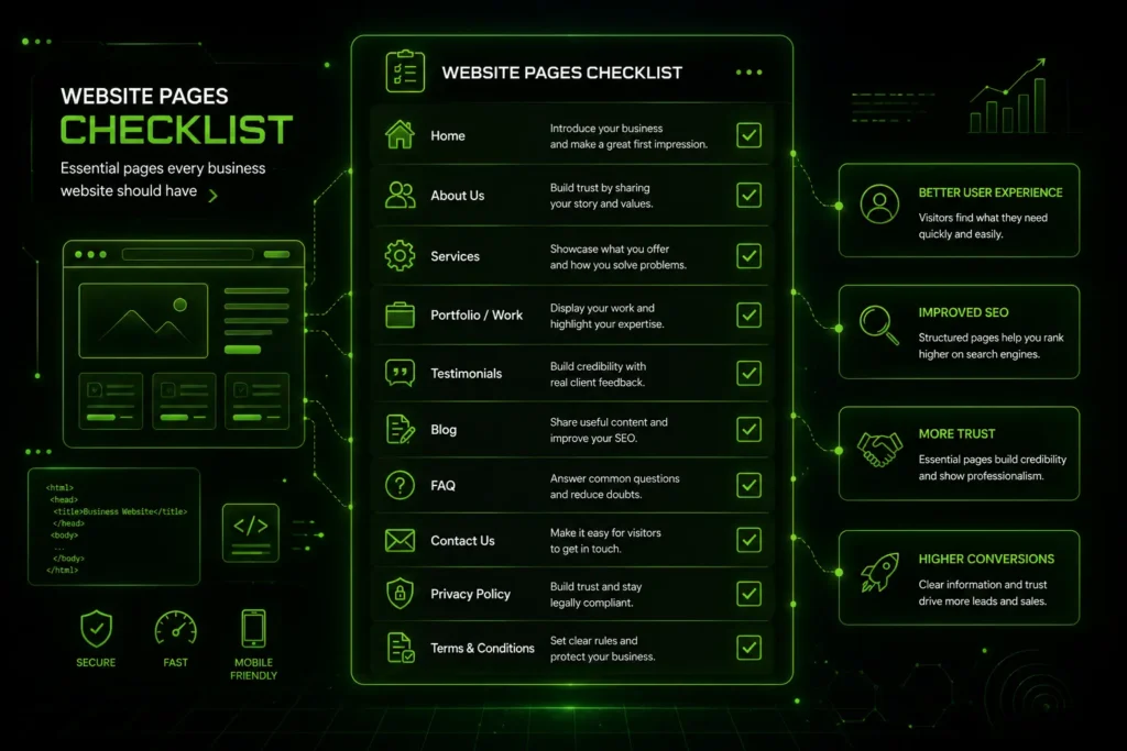 Business Website Pages