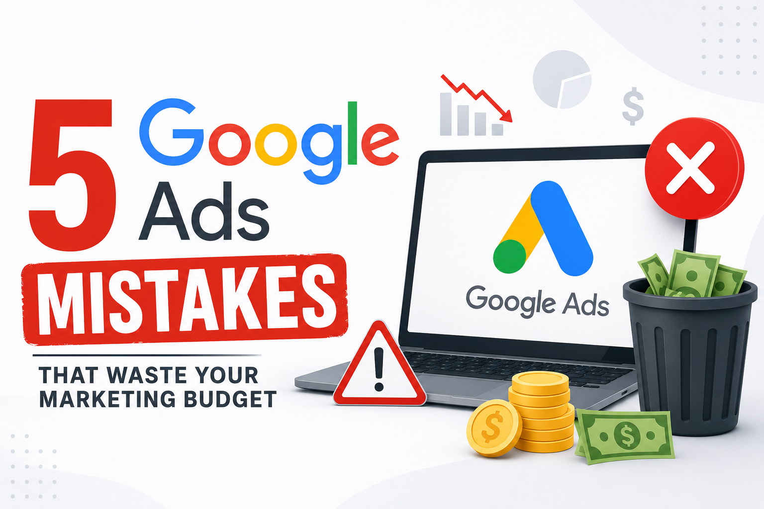 5 Google Ads Mistakes That Waste Your Marketing Budget