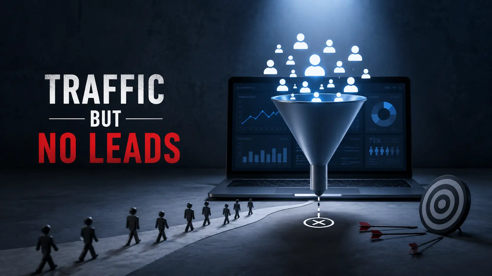 website gets traffic but no leads 2026