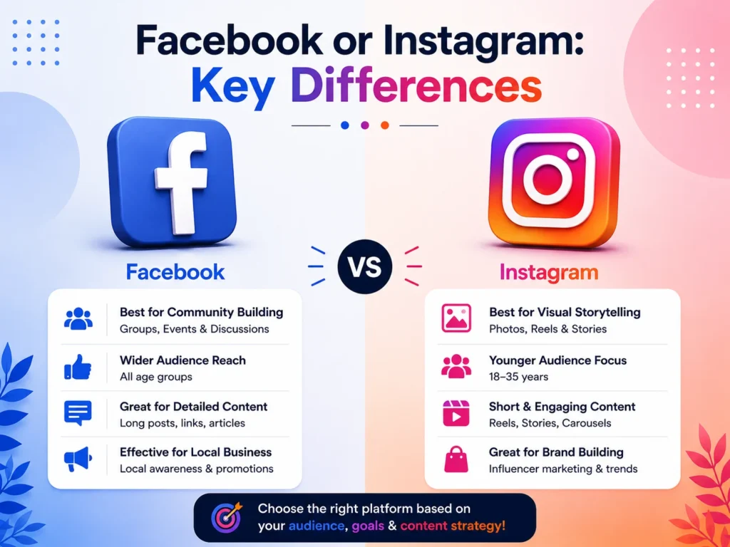 Facebook or Instagram