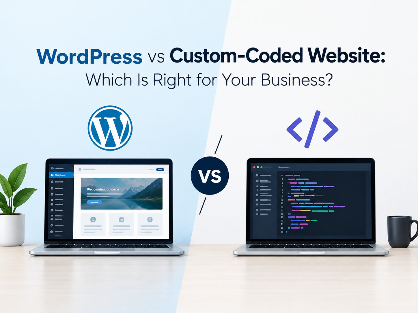 WordPress vs Custom-Coded